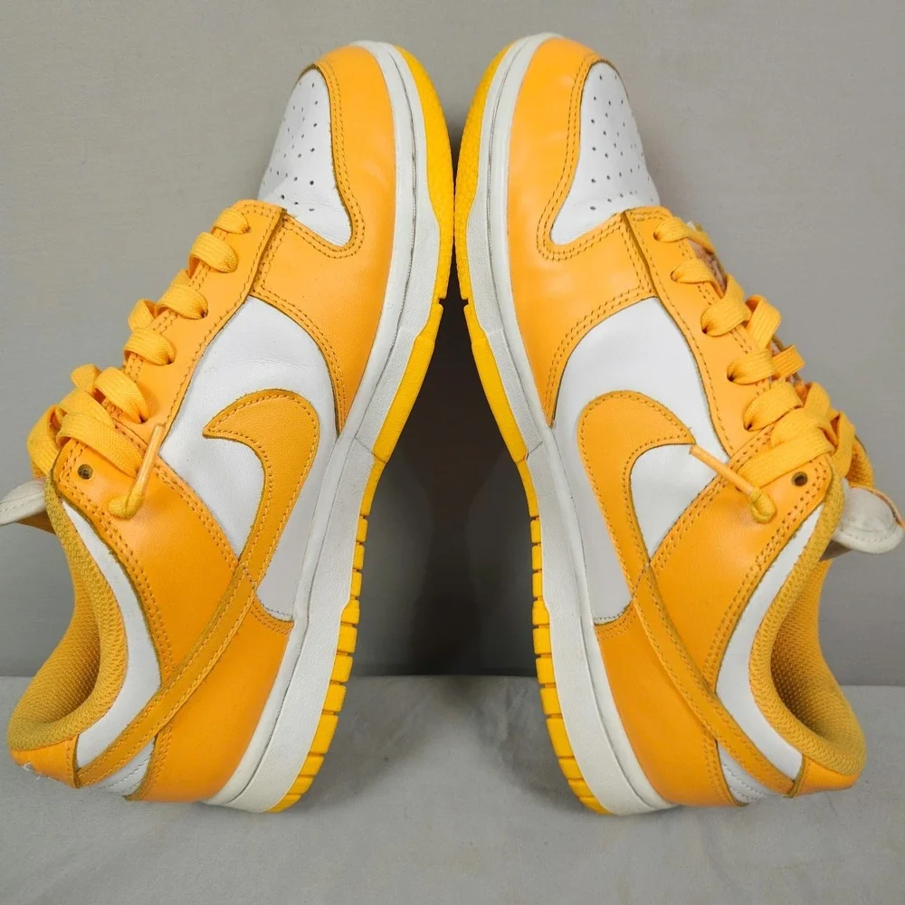 Nike Dunk Low Shoes Women Size 9 Laser Orange Sail White Leather Sneaker